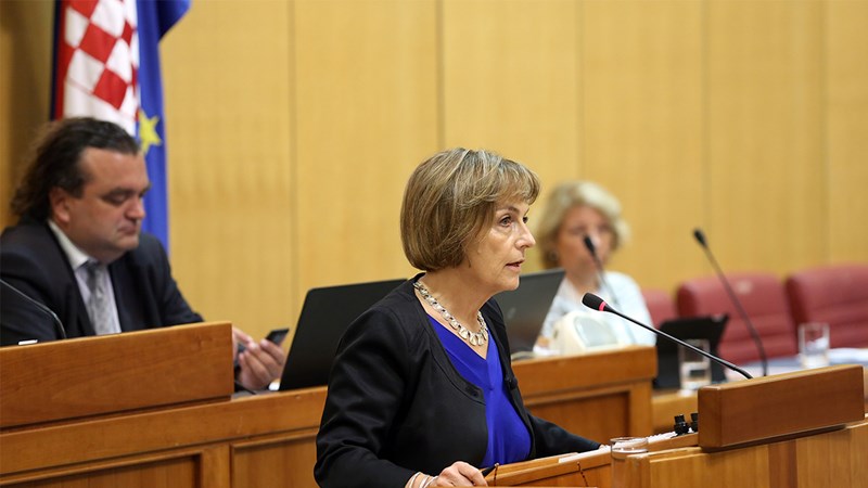 Minister Pusić in Parliament: The Agreement was violated in a way which contaminates the case itself